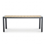 Liverpool/Portofino Sahara Dust dining tuinset | 6 personen | polywood + touw | 205cm