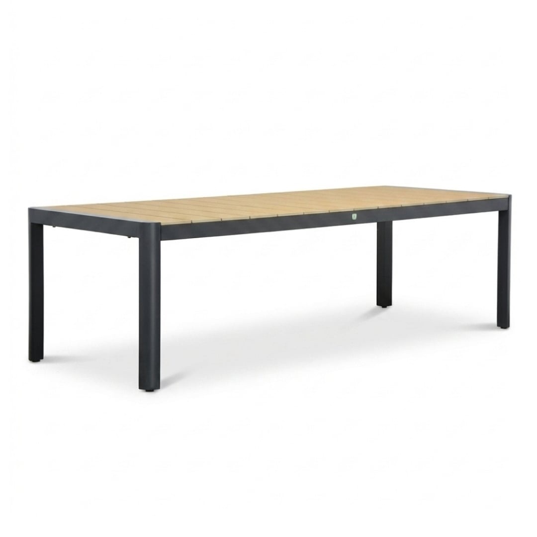 Liverpool/Tulum Sahara Dust dining tuinset | 8 personen | polywood + touw | 258cm