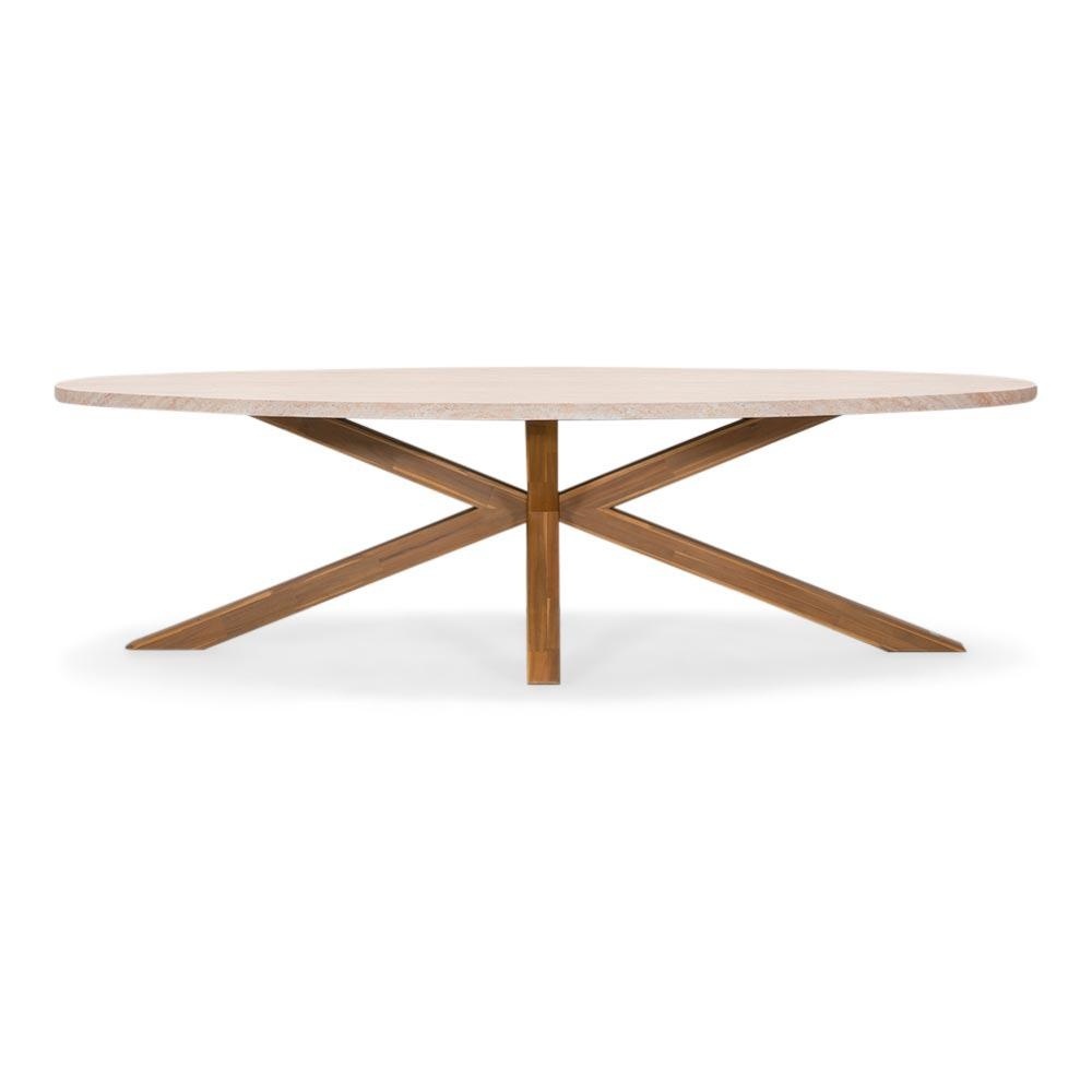 Lorento/Carlos beige dining tuinset | 8 personen | polystone + wicker | 280cm