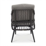 Lyon/Alicante antraciet dining tuinset | 6 personen | polystone + wicker | 250cm