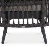 Lyon/Alicante antraciet dining tuinset | 6 personen | polystone + wicker | 250cm