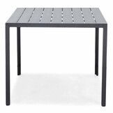 Manchester zwart/Tulum Sahara Dust dining tuinset | 4 personen | polywood + touw | 150cm
