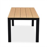 Manhattan antraciet/Portofino Sahara Dust dining tuinset | 4 personen | polywood + touw | 180cm