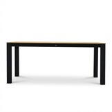 Manhattan antraciet/Portofino Sahara Dust dining tuinset | 4 personen | polywood + touw | 180cm