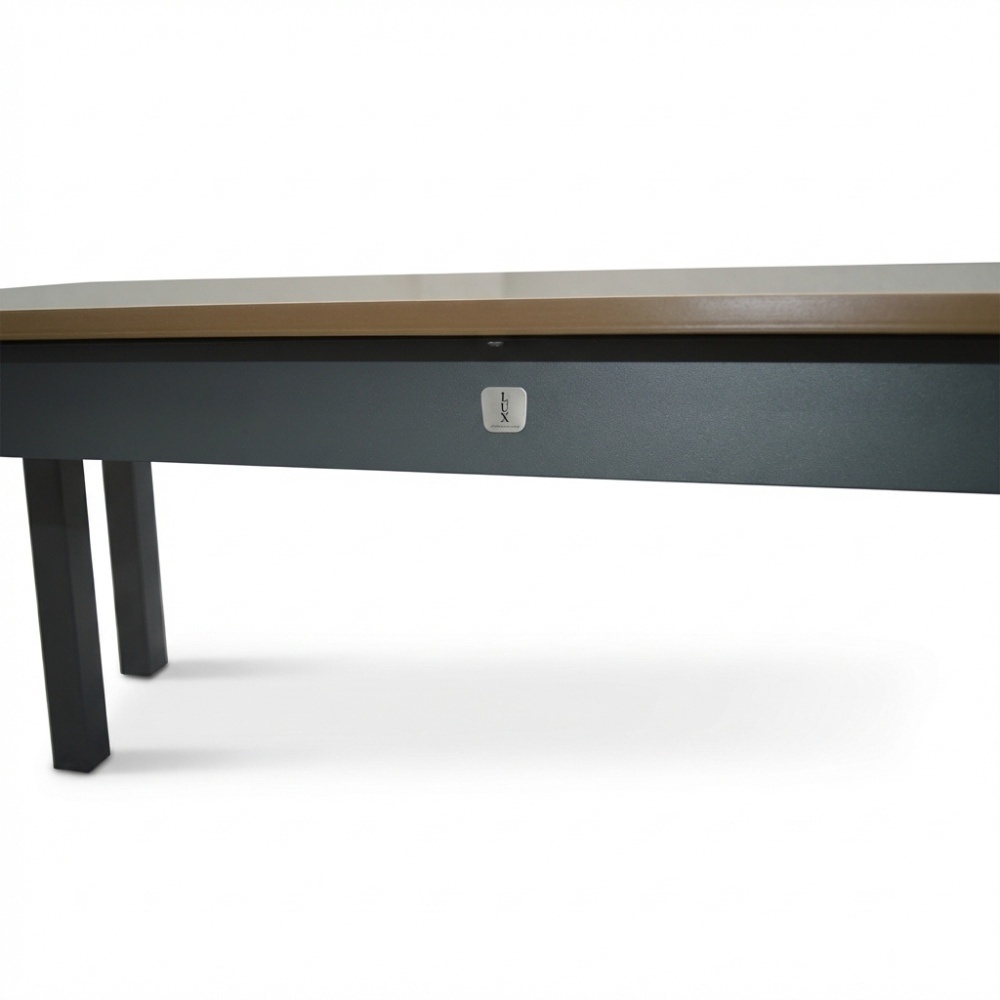 Manhattan antraciet/Portofino Sahara Dust dining tuinset | 4 personen | polywood + touw | 180cm
