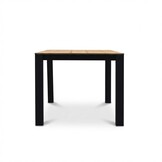 Manhattan antraciet/Tulum Lava Grey dining tuinset | 4 personen | polywood + touw | 180cm