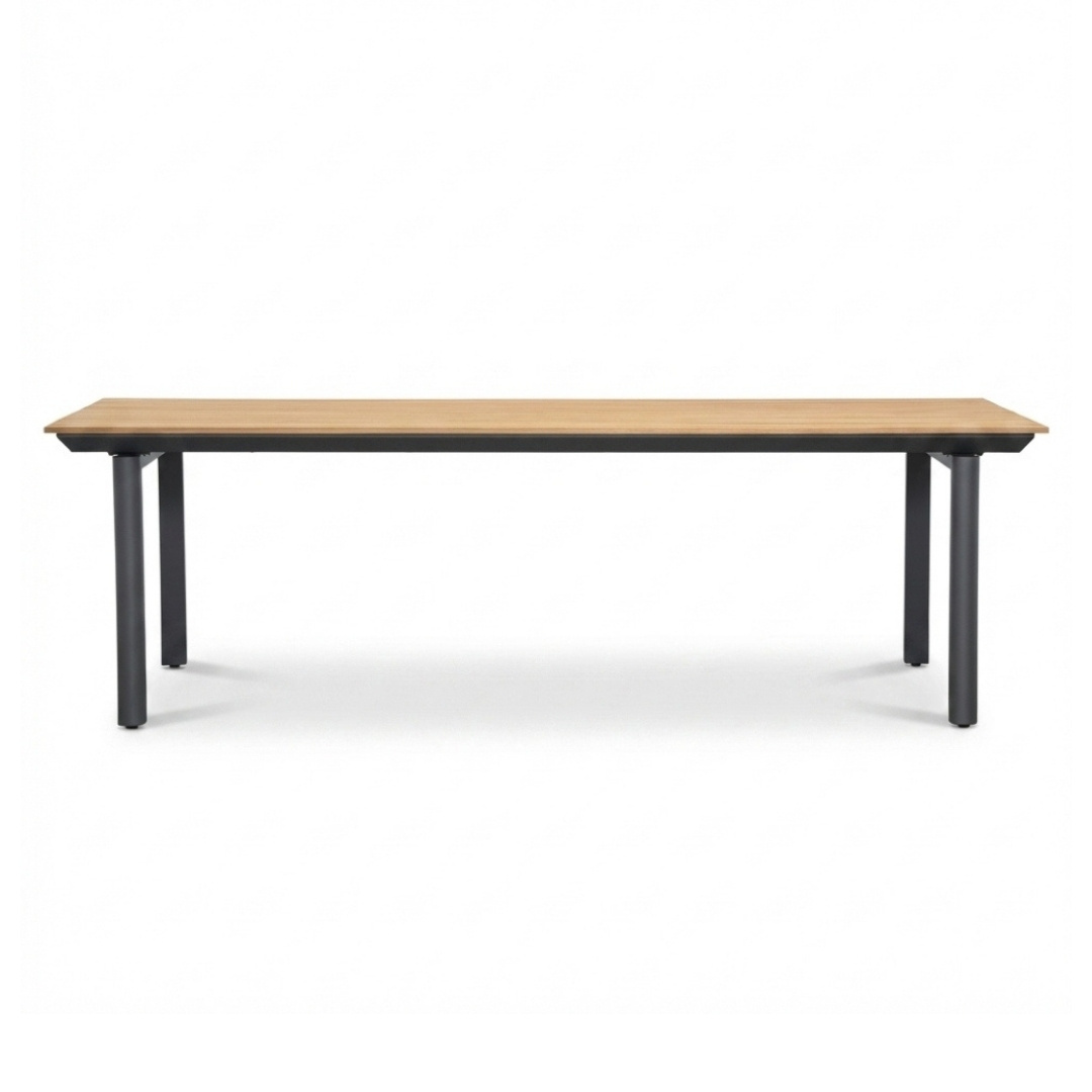 Montana/Portofino Sahara Dust dining tuinset | 6 personen | aluminium + touw | 240x100cm