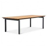 Montana/Tulum Lava Grey dining tuinset | 6 personen | aluminium + touw | 240x100cm