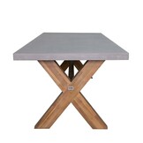Norwich/Gianna Almond Beige dining tuinset | 6 personen | polystone + touw | 250cm