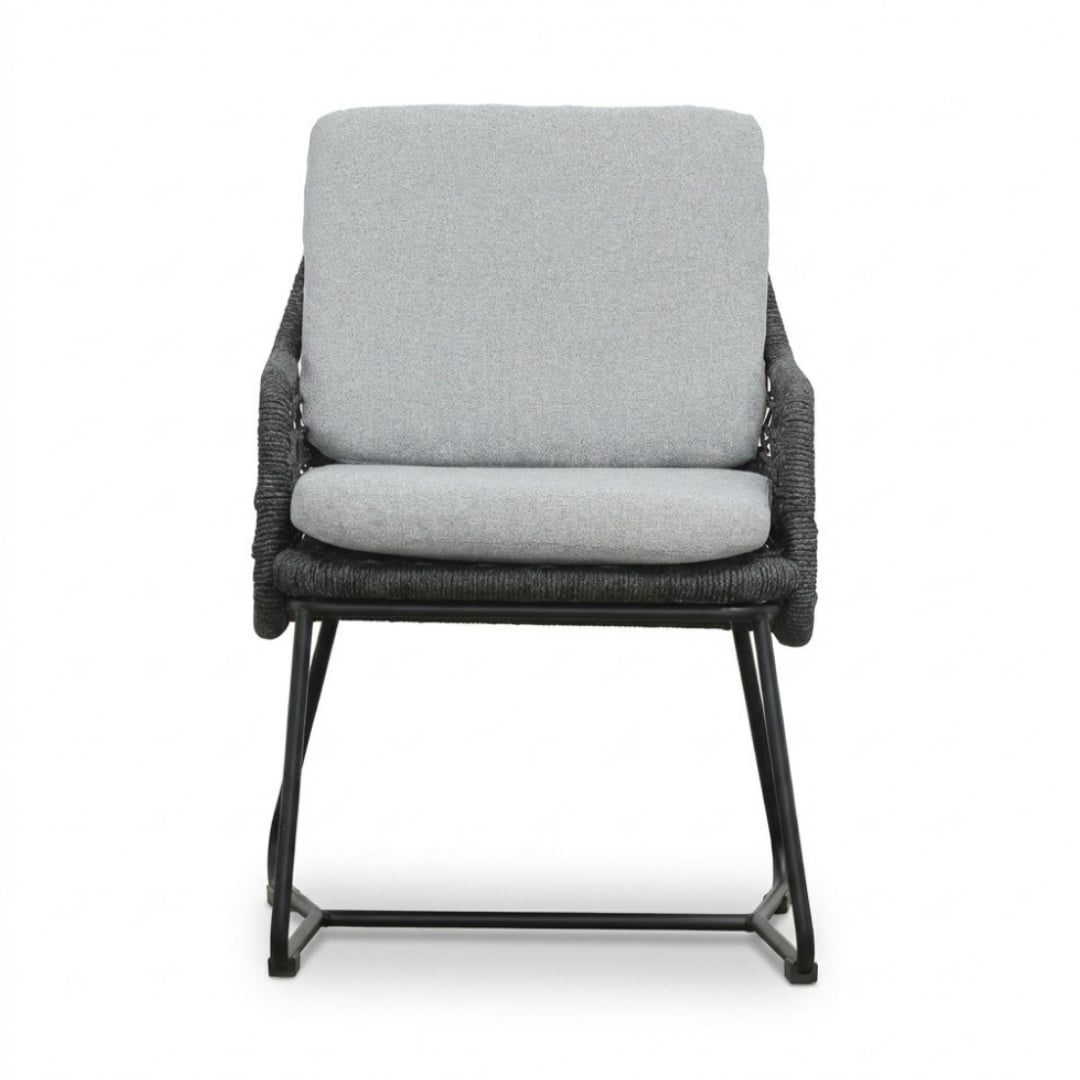 Norwich/Gianna Stone Grey dining tuinset | 6 personen | polystone + touw | 250cm