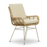 Norwich/Carlos beige dining tuinset | 6 personen | polystone + wicker | 250cm