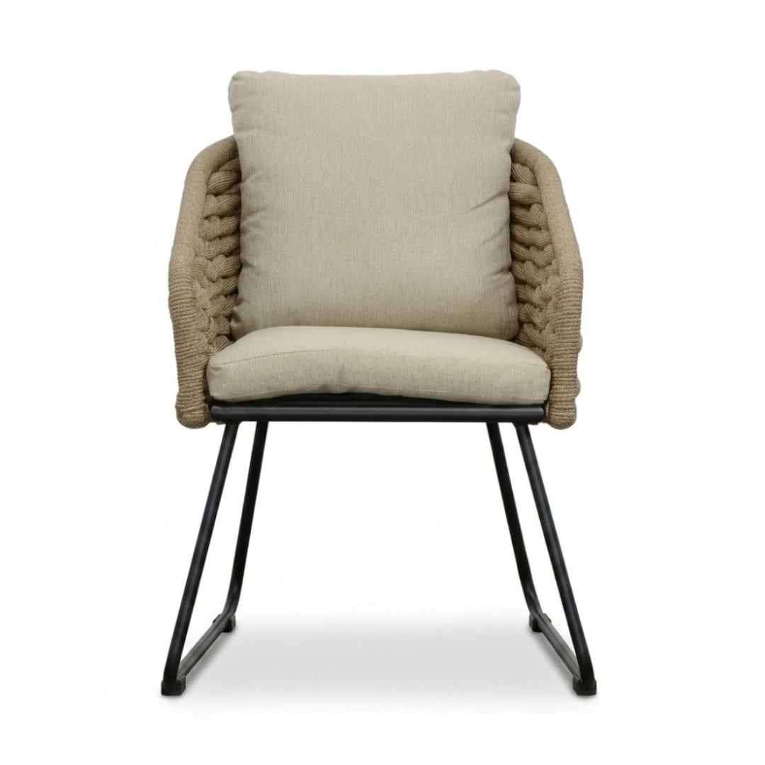 Norwich/Flora Sahara Dust dining tuinset | 6 personen | polystone + touw | 250cm