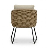 Norwich/Flora Sahara Dust dining tuinset | 6 personen | polystone + touw | 250cm