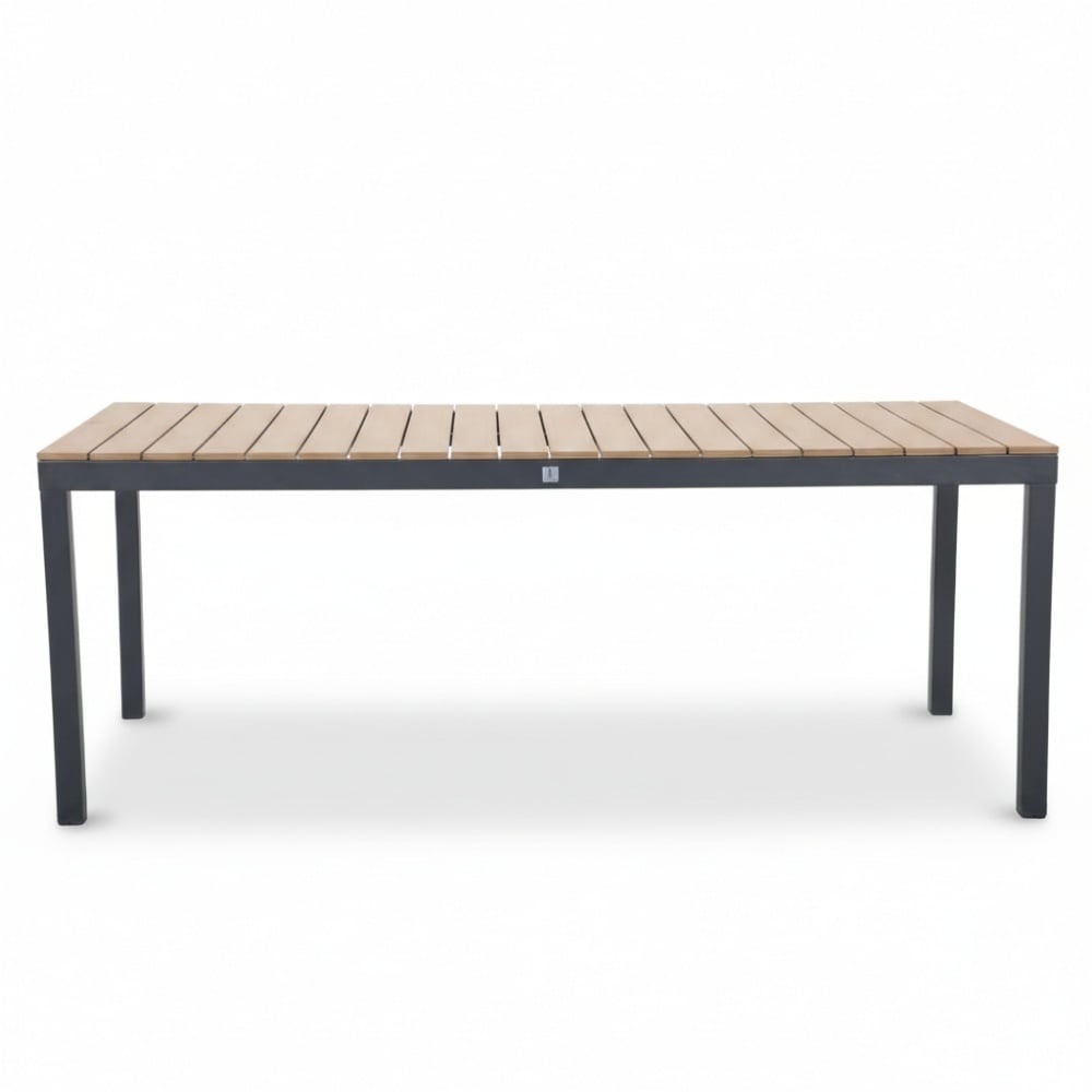 Oxford/Tulum Sahara Dust dining tuinset | 6 personen | aluminium + touw | 200cm