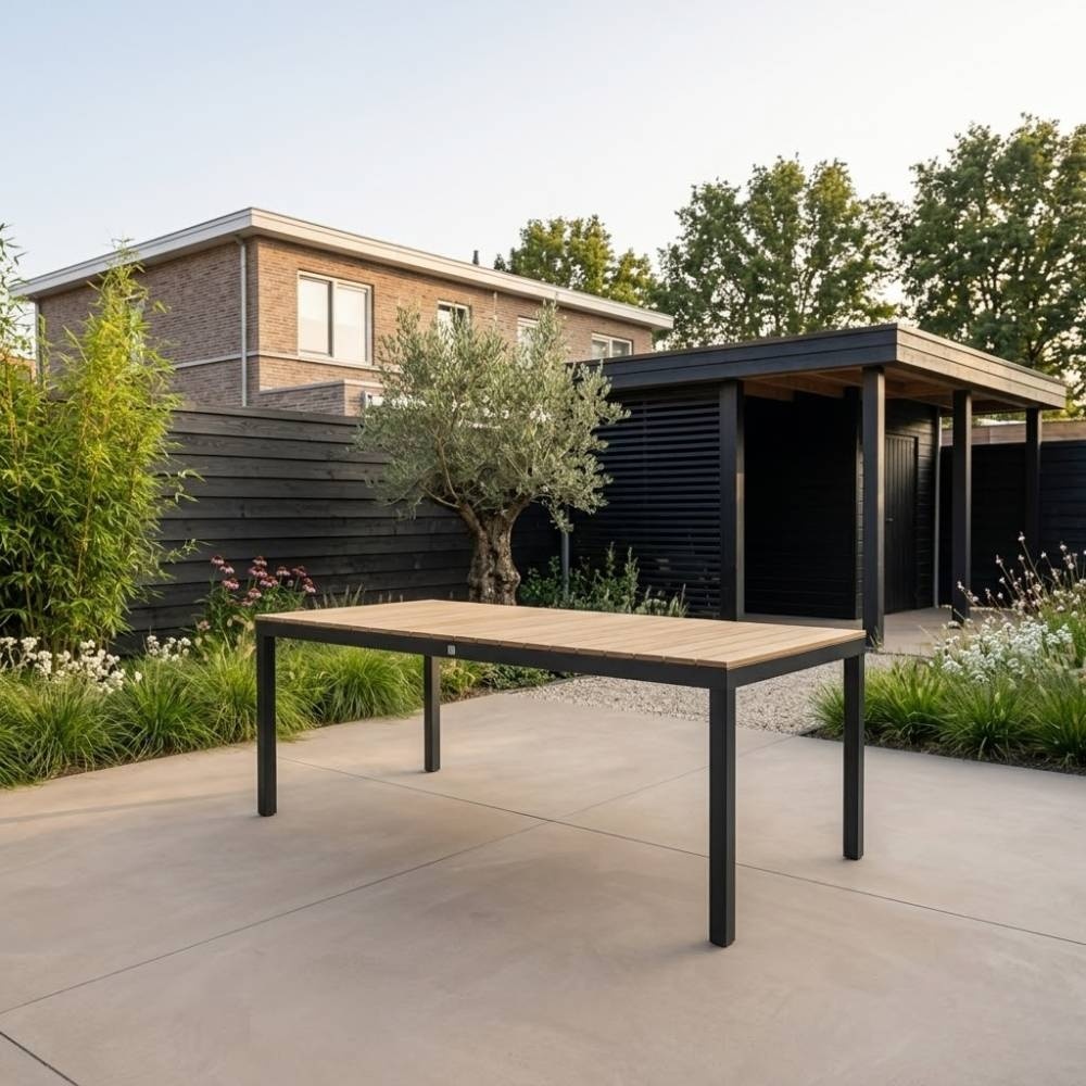 Oxford/Portofino Sahara Dust dining tuinset | 6 personen | aluminium + touw | 200cm