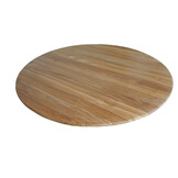 Palau/Tulum Almond Beige dining tuinset | 4 personen | teakhout + touw | Ø120cm