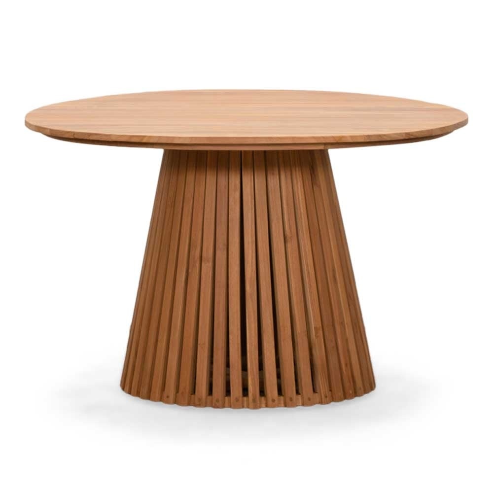 Palau/Harper Sahara Dust dining tuinset | 4 personen | teakhout + touw | Ø120cm