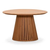 Palau/Harper Stone Grey dining tuinset | 4 personen | teakhout + touw | Ø120cm