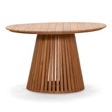Palau/Harper Stone Grey dining tuinset | 4 personen | teakhout + touw | Ø120cm