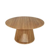 Palau/Harper Stone Grey dining tuinset | 6 personen | teakhout + touw | Ø140cm