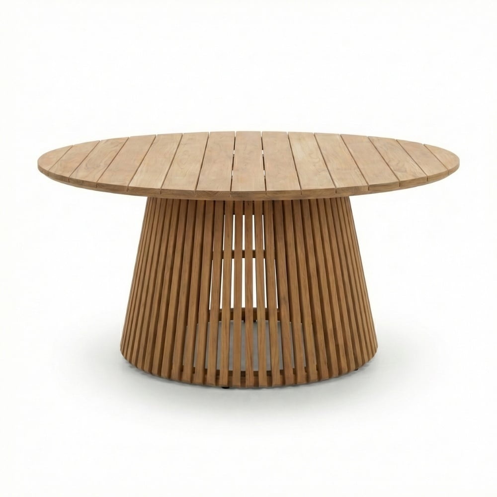 Palau/Harper Stone Grey dining tuinset | 8 personen | teakhout + touw | 180cm