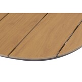 Panama antraciet/Harper Sahara Dust dining tuinset | 6 personen | polywood + touw | 260cm
