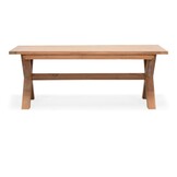 Riga/Harper Sahara Dust dining tuinset | 4 personen | teakhout + touw | 200cm