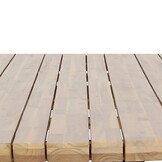 Salo/Flora Stone Grey dining tuinset | 6 personen | hardhout + touw | 240cm Deens