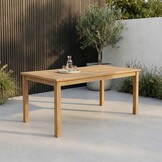 Singapore/Tulum Sahara Dust dining tuinset | 4 personen | teakhout + touw | 150cm