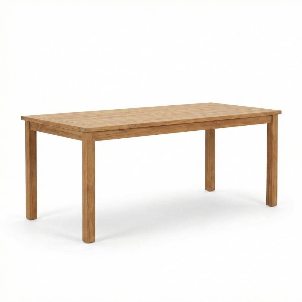 Singapore/Tulum Sahara Dust dining tuinset | 6 personen | teakhout + touw | 200cm