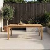 Singapore/Tulum Sahara Dust dining tuinset | 6 personen | teakhout + touw | 200cm