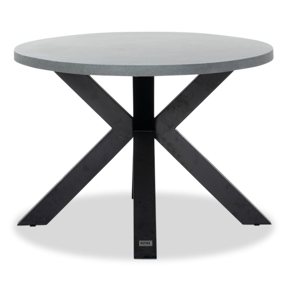 Stockholm/Gianna Stone Grey dining tuinset | 4 personen | polystone + touw | 200cm