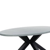 Stockholm/Gianna Stone Grey dining tuinset | 4 personen | polystone + touw | 200cm