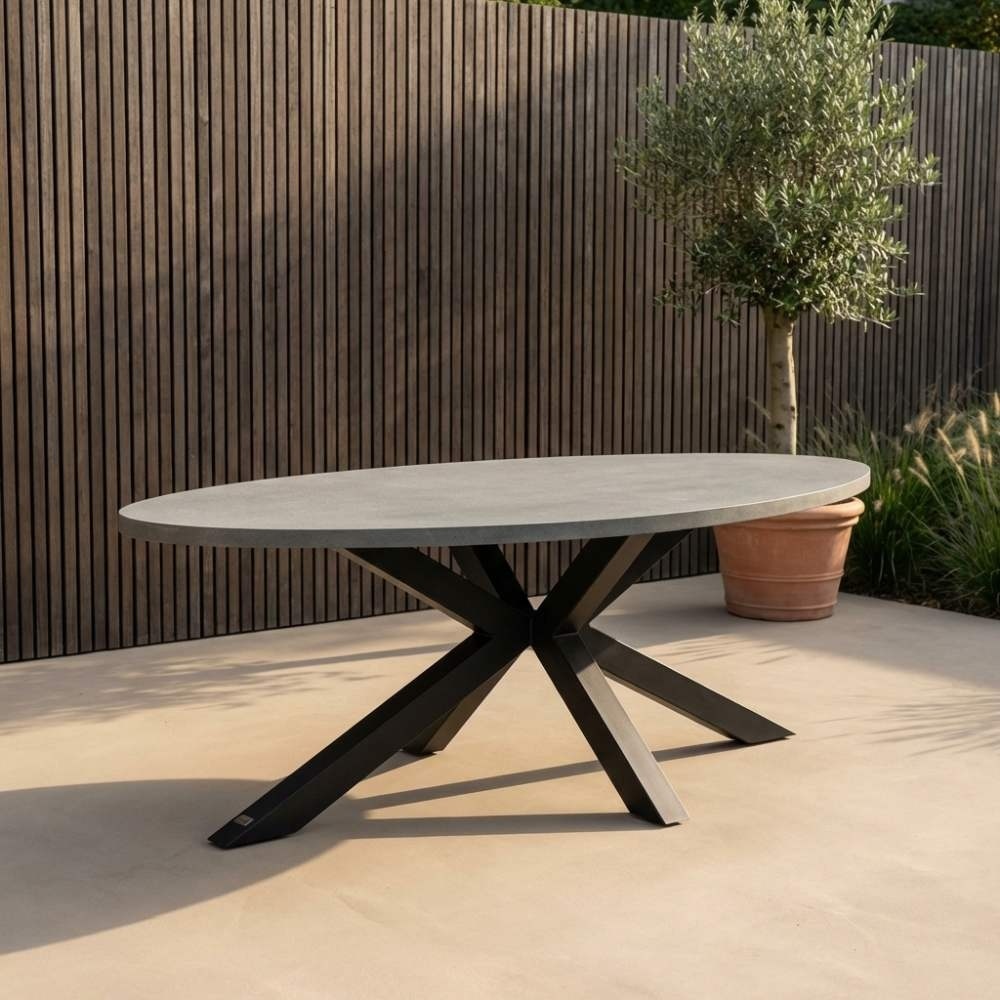 Stockholm/Lucca dining tuinset | 8 personen | polystone + wicker | 280cm