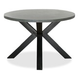 Stockholm/Flora Stone Grey dining tuinset | 8 personen | polystone + touw | 280cm