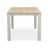Manhattan beige/Portofino Sandstone dining tuinset | 6 personen | polywood + touw | 240cm