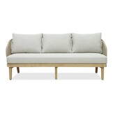 Matera stoel-bank loungeset 5 personen incl. tafel | eucalyptus + touw | zand/Light Teaklook | 4-delig