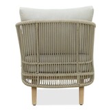 Matera stoel-bank loungeset 5 personen incl. tafel | eucalyptus + touw | zand/Light Teaklook | 4-delig