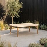 Matera stoel-bank loungeset 5 personen incl. tafel | eucalyptus + touw | zand/Light Teaklook | 4-delig