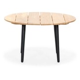 Palermo koffietafel set van 2 | aluminium + teakhout | antraciet