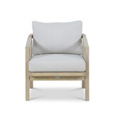 Rivello loungestoel tuin | hardhout + touw | zand
