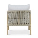 Rivello loungestoel tuin | hardhout + touw | zand