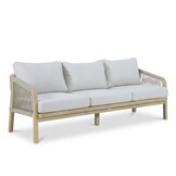 Rivello 3-zits tuinbank | hardhout + touw | zand | 203cm