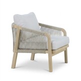 Rivello stoel-bank loungeset 5 personen | touw + hardhout | zand | 3-delig