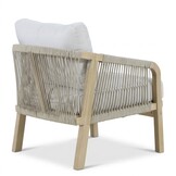 Rivello stoel-bank loungeset 5 personen | touw + hardhout | zand | 3-delig