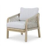 Rivello stoel-bank loungeset 5 personen | touw + hardhout | zand | 3-delig