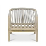 Rivello stoel-bank loungeset 5 personen | touw + hardhout | zand | 3-delig