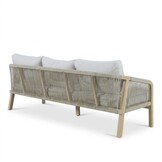 Rivello stoel-bank loungeset 5 personen | touw + hardhout | zand | 3-delig
