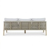 Rivello stoel-bank loungeset 5 personen | touw + hardhout | zand | 3-delig