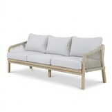 Rivello stoel-bank loungeset 5 personen | touw + hardhout | zand | 3-delig